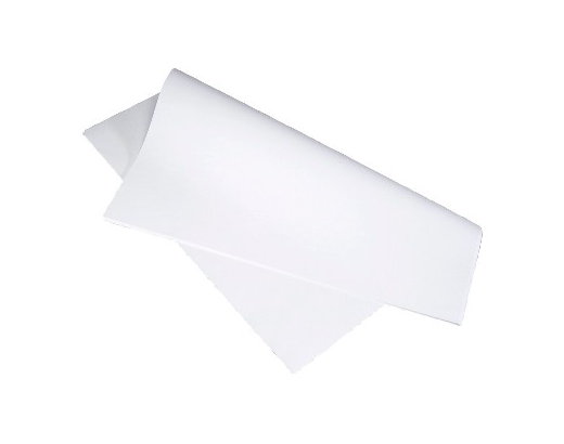 Stikdug/ bordpapir glat 80g. 70x70 cm hvid//#
